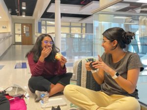 During lunch, students have the opportunity to remove their masks while in the school building. Starting March 1, however, this limitation will be stretched. “Lunch is the only time we take off our masks, so it’s going to be interesting to see how things will be without the mandate in place,” sophomore Rewa Repala said.