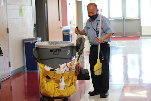 School custodians work hard to clean our school. “Thank you to all the hard working custodians that work hard every day to keep our school environment clean!” freshman Hafsa Akhter said.