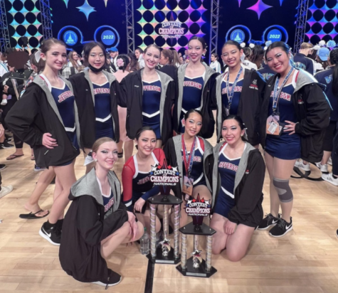 Performing kick, pom, lyrical, and jazz routines, the Jefferson dance team competed in the Contest of Champions competition. “I think our hard work before and during the competition really paid off and it was nice to be able to celebrate it at Disney with my teammates,” sophomore Grace Lee said. 