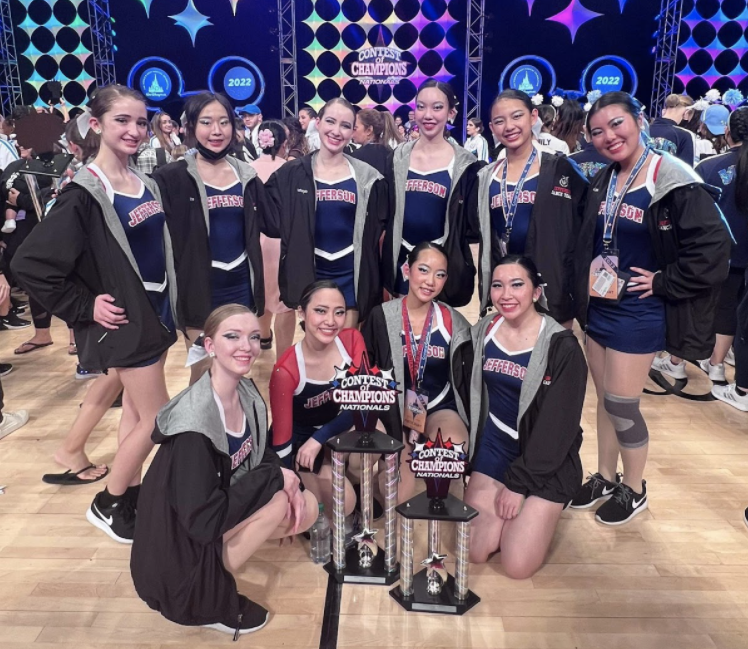Performing+kick%2C+pom%2C+lyrical%2C+and+jazz+routines%2C+the+Jefferson+dance+team+competed+in+the+Contest+of+Champions+competition.+%E2%80%9CI+think+our+hard+work+before+and+during+the+competition+really+paid+off+and+it+was+nice+to+be+able+to+celebrate+it+at+Disney+with+my+teammates%2C%E2%80%9D+sophomore+Grace+Lee+said.+