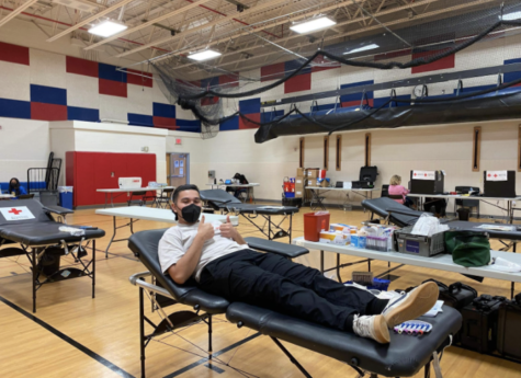 Senior Chris Arraya is one of the many people who donated blood on March 25. “During the blood drive, we worked at the registration booth and checked in all of the donors as they entered. We also made sure that all donors were hydrated and well-fed so everyone was in the best condition to donate,” Senior Pagadala said