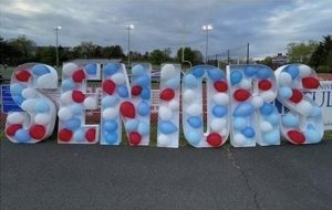 The juniors and underclassmen planned and decorated the field for the night. “We blew up balloons. We have lots of cool decorations, and nice shirts,” junior Nandini Shymala said. 