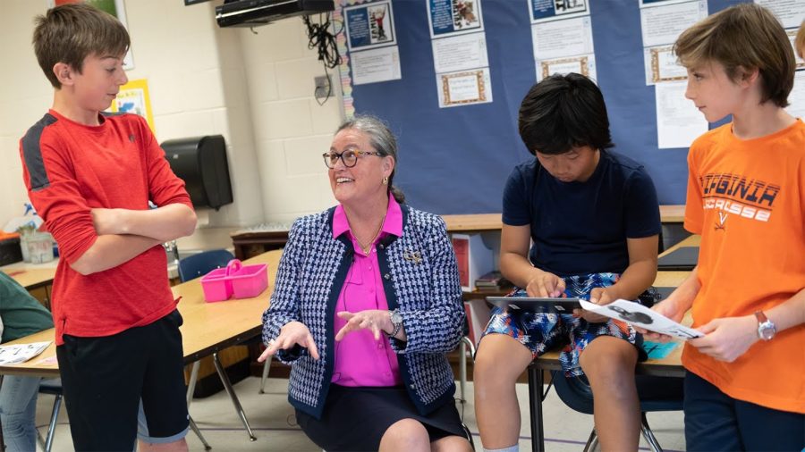 One day after being named FCPSs next superintendent, Dr. Michelle Reid visited schools around the county to talk to young students. “Im grateful to have this opportunity and Im thrilled to serve this community and earn the trust of each of you on the board” said Reid.