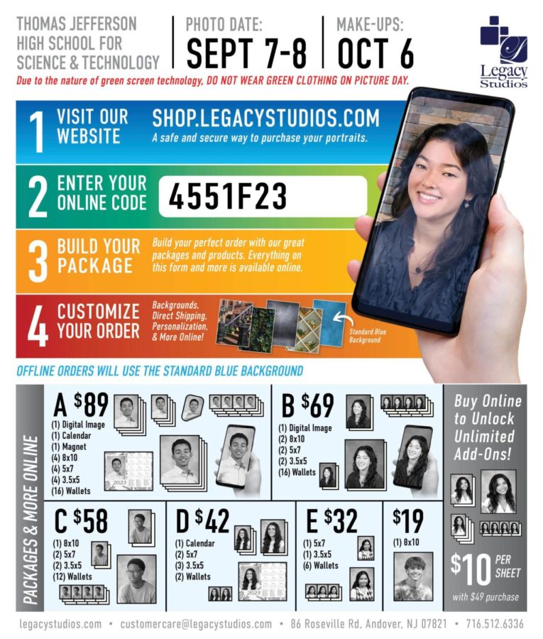 A flyer advertising information for picture day on Sept. 7 and 8. 