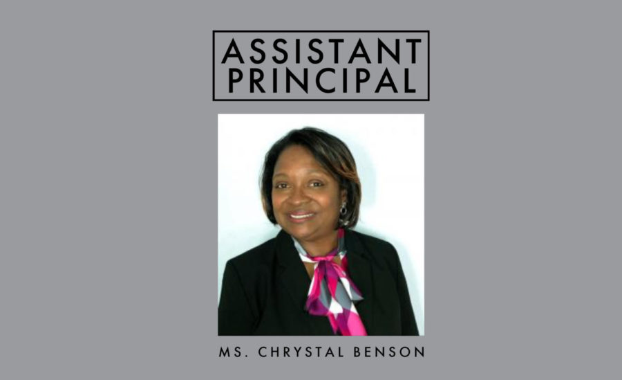 Ms. Chrystal Benson returns for her second year at Jefferson as Assistant Principal.

