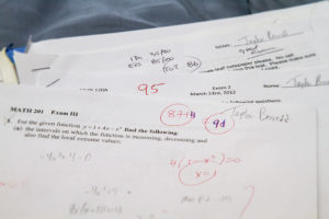 Too much emphasis is placed on test grades in math classes at Jefferson. One 90 minute test has the impact to make or break a student’s math grade that semester, which is too much pressure to place on one exam. 