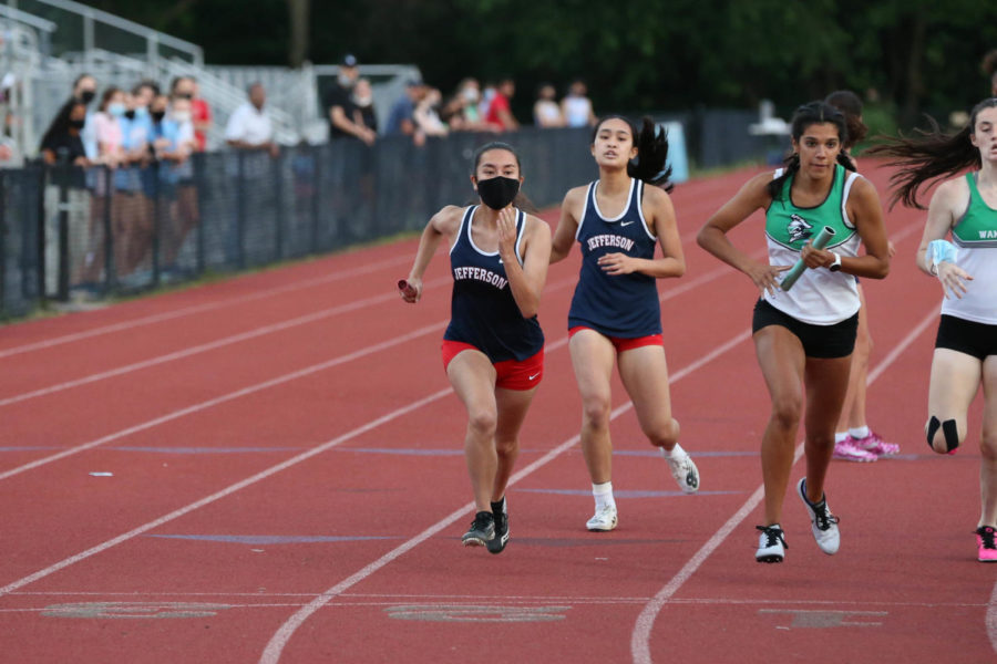  After beginning track freshman year, Richard fostered a love of the sport through many outlets, including relationships with friends, nostalgia, and stress management. “If I come in stressed from school, [running] helps because I just solely focus on running,” Richard said. “I dont have to worry about anything else at that moment.”