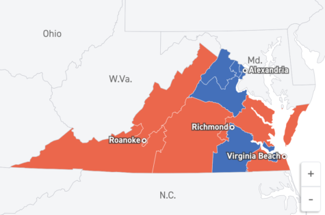 Coverage of Virginia’s House Districts and their results.
