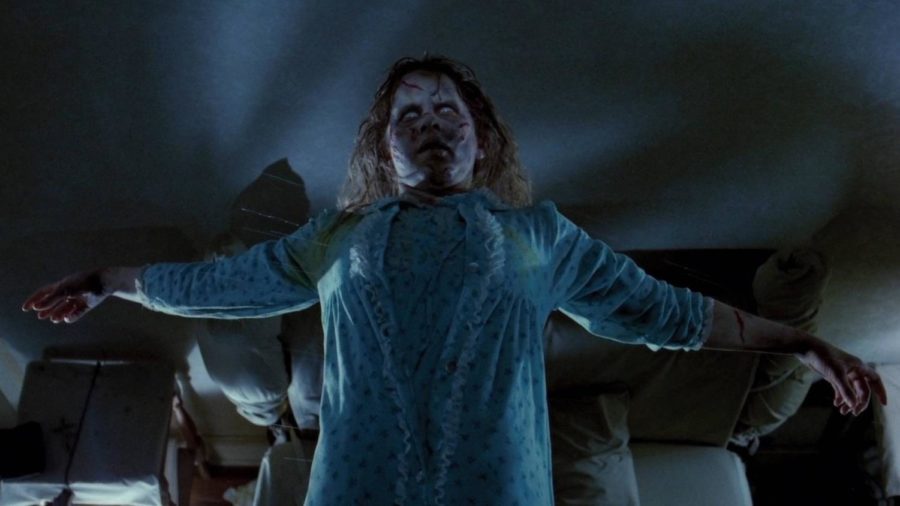 Regan MacNeil, a teenage girl,
is possessed by a demonic being
in this scene of “The Exorcist”
(1973). Spiritual possession is

a state where the mind is un-
conscious, but the body moves

under supernatural influence. A

subject in this state will typical-
ly be equipped with abnormal

strength. This is true for Regan, as
she committed homicide while
possessed. However, when Regan
was relieved from the demon, she
no longer held any memories of
her unconscious state.