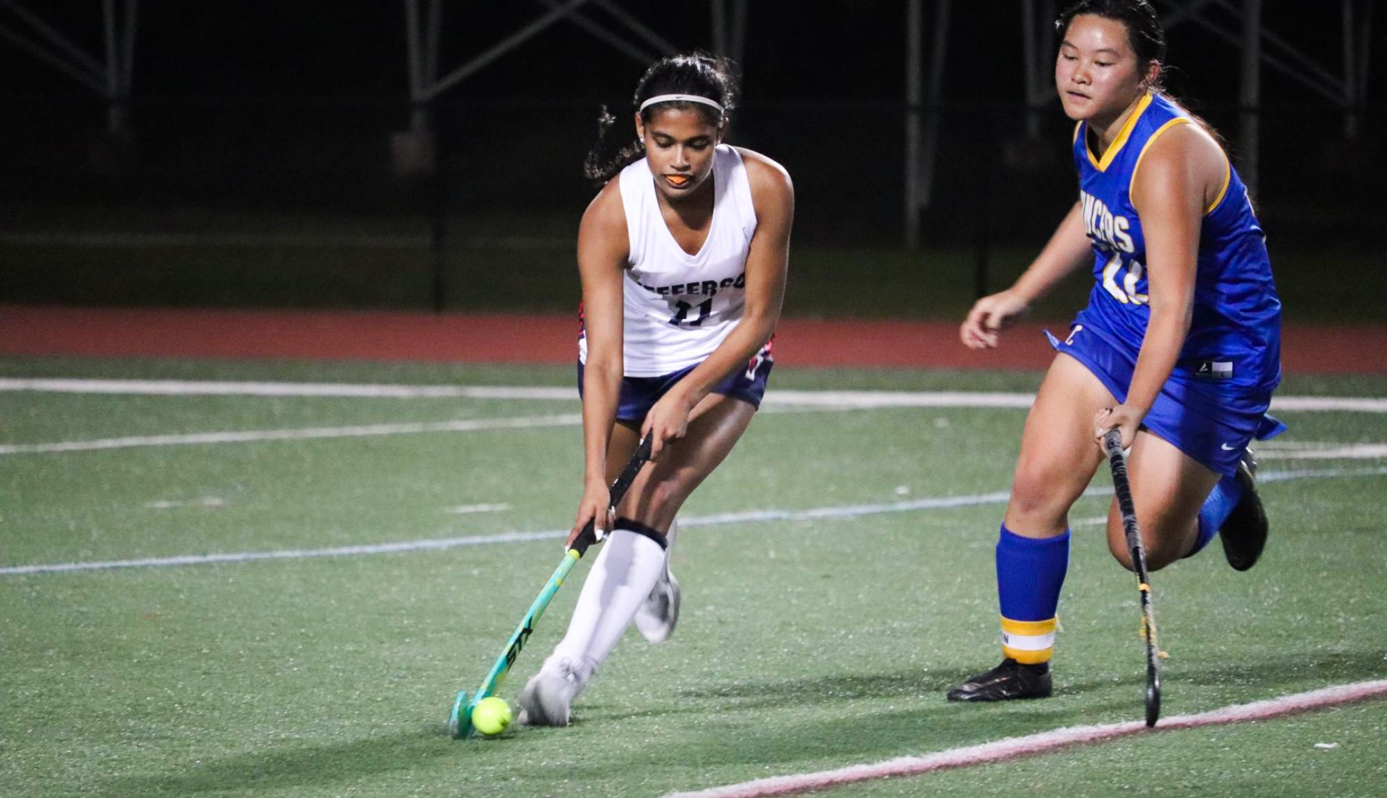 Jefferson’s varsity field hockey celebrates their senior night against Lewis with family and friends. “The seniors are a very close knit community,” sophomore Amanda Van Buskirk said. “Just to see them all play in that game, it was a great experience.”