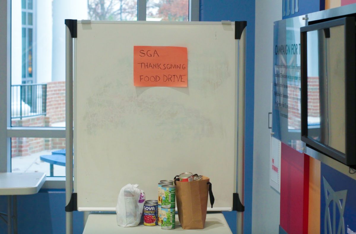 SGA collected numerous canned food donations specifically for the Arlington Food Assistance Center, contributing to a Thanksgiving initiative. To gather support for the event and get the word around, SGA made Ion posts, and several social media posts. "[To advertise the food drive], We made TikTok [posts], Instagram posts, and we had a Facebook post as well," Ake said.