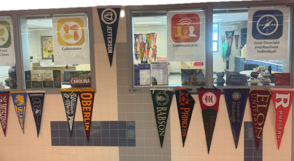The gallery outside Student Services features flags from various colleges. Covering the likes of Ivy League universities to lesser known schools, the room marks the office of new College and Career Center Specialist Kendel Gilchrest. "The reality is [that] there are amazing colleges and universities that aren’t in the top 20," Gilchrest said. "There [are over] 4,000 colleges and universities in the United States."