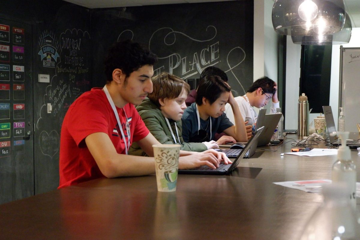"I had three team members working on [the finance tracker]. It creates a pie chart to show you your expenses and where you should cut down on costs. We also had a [tool] to recommend stocks to invest in, and an AI chatbot to ask [additional questions] about finances," freshman Kamel Elshaer said.