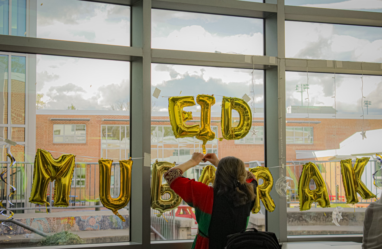 On Friday, April 12, Jefferson’s Muslim Student Association (MSA) and the Parent Teacher Student Association’s (PTSA) Diversity Committee hosted an Eid-Al-Fitr celebration after school. “I think especially at TJ I have to emphasize [the community] because I feel like at other schools there’s less of an open mind. There’s this environment of Muslim students as well, and so here it’s so calming and kind,” sophomore Palatin Shaaker said.