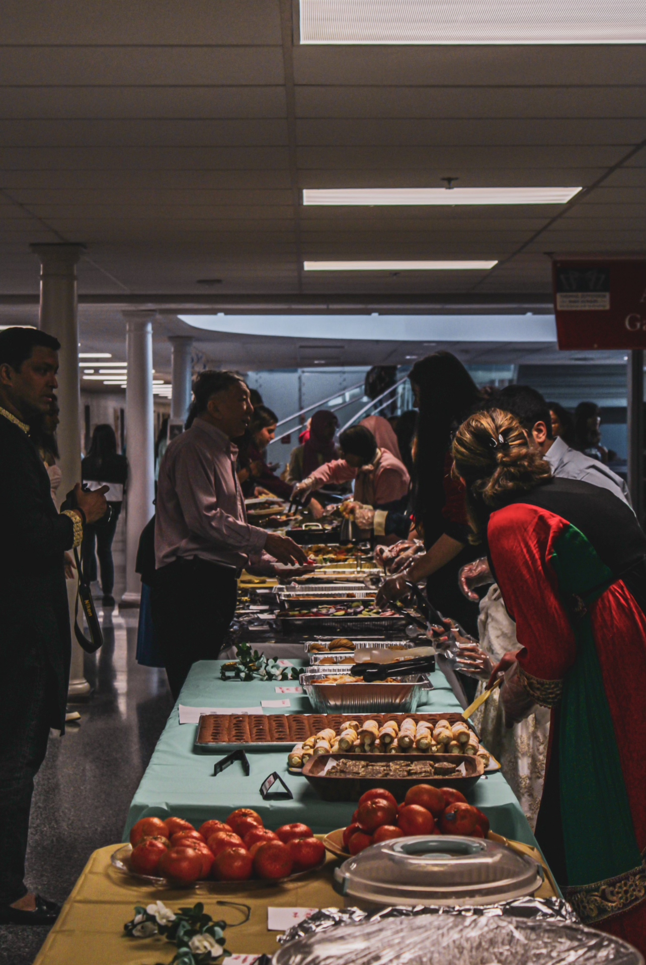 The celebration of Eid al-Fitr hosted at Jefferson included an assortment of traditional foods and dishes to mark the end of Ramadan. “It [Eid] is like the best feeling ever, but it feels really awkward eating at first. You have to celebrate with your family, and you get to go out and it's a really exciting three days,” junior Olaa Elgamri said.