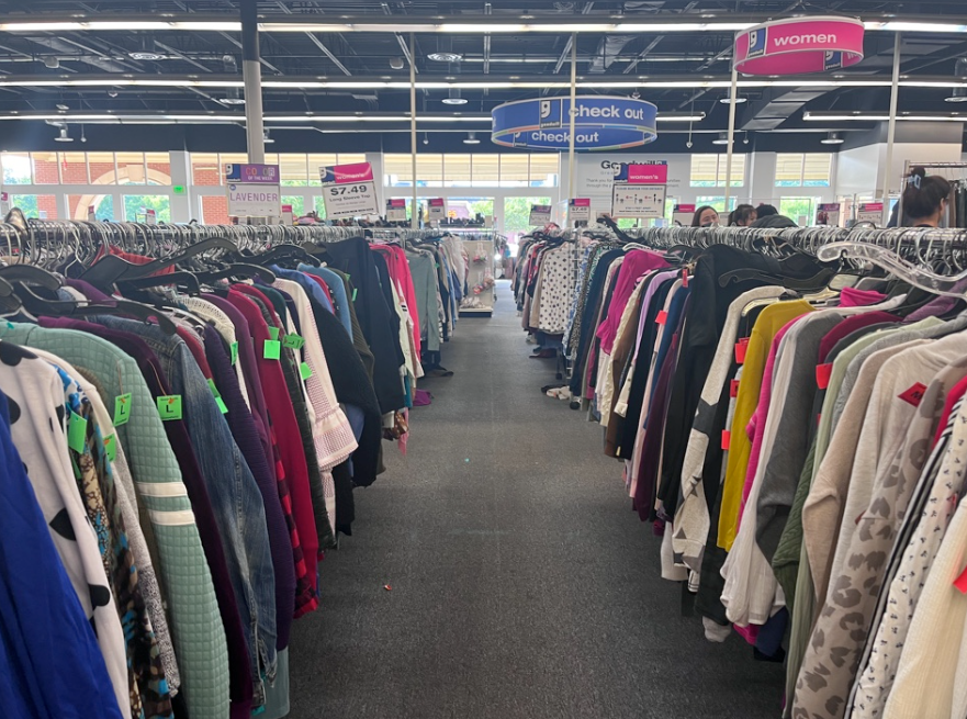 Next time you're feeling stressed, take a break and go to a thrift store, like this Goodwill, to destress and relax. 