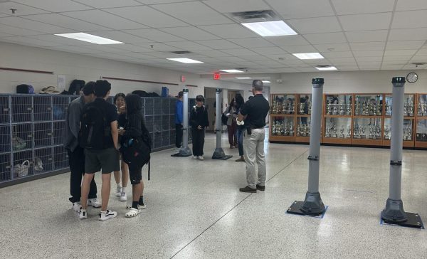 New weapons detectors were installed this morning through a pilot program required by Superintendent Dr. Michelle C. Reid after an incident at West Potomac High School. “These threats [have] only happened once, but you can never really know when [it will happen],” junior Laura Moreno Hernandez said. “I think this precaution, if we get used to it, will be [fine]. It’s better to be safe than sorry.” 